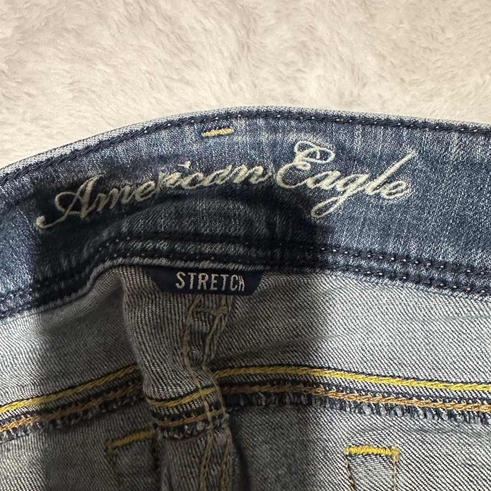 American Eagle Slim Boot Jeans - Women’s 12 Long- Medium Wash Stretch - Picture 11 of 11